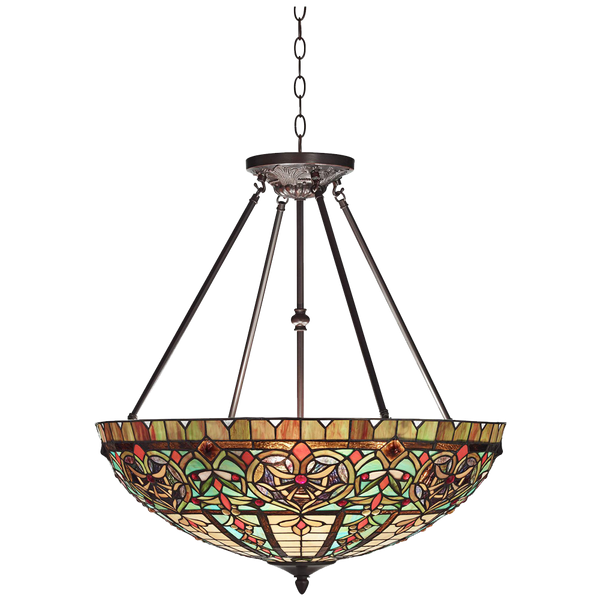 Corazon Bronze 25wide Robert Louis Tiffany Pendant Light