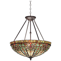 Corazon Bronze 25wide Robert Louis Tiffany Pendant Light