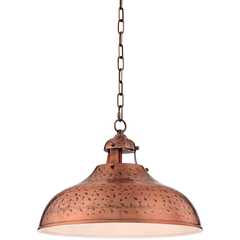 Essex 16wide Dyed Copper Metal Pendant Light