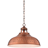Essex 16wide Dyed Copper Metal Pendant Light
