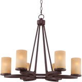 Fairport 6 Light 28wide Bronze Chandelier