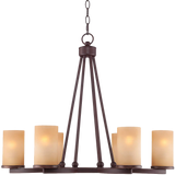 Fairport 6 Light 28wide Bronze Chandelier