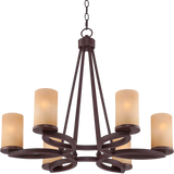 Fairport 6 Light 28wide Bronze Chandelier