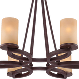 Fairport 6 Light 28wide Bronze Chandelier