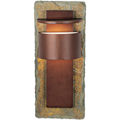 Kembra Slate Copper 19high Outdoor Wall Sconce