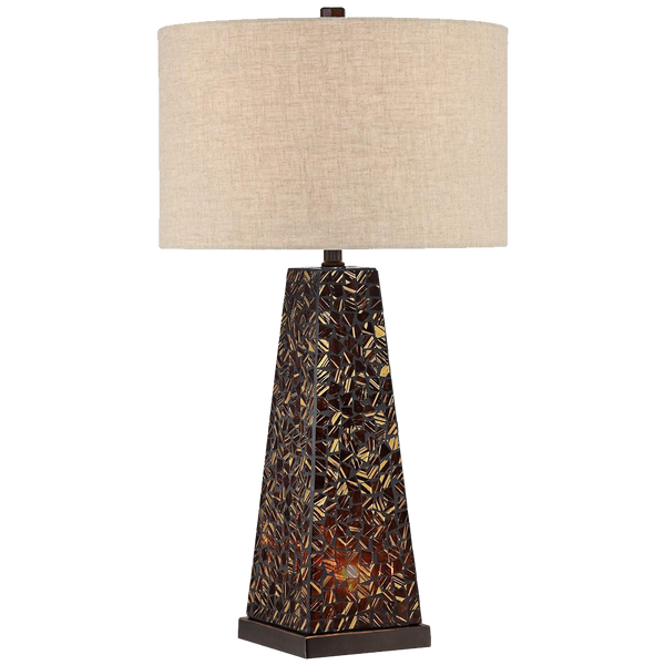 Possini Euro Design Lorin Mosaic Tile Nightlight Table Lamp