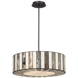 Tiffany Style 20wide Striped Art Glass Pendant Light