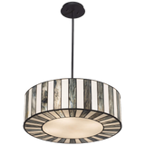 Tiffany Style 20wide Striped Art Glass Pendant Light