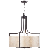 Wilson English Bronze 26wide Mica Shade Pendant Light