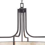 Wilson English Bronze 26wide Mica Shade Pendant Light